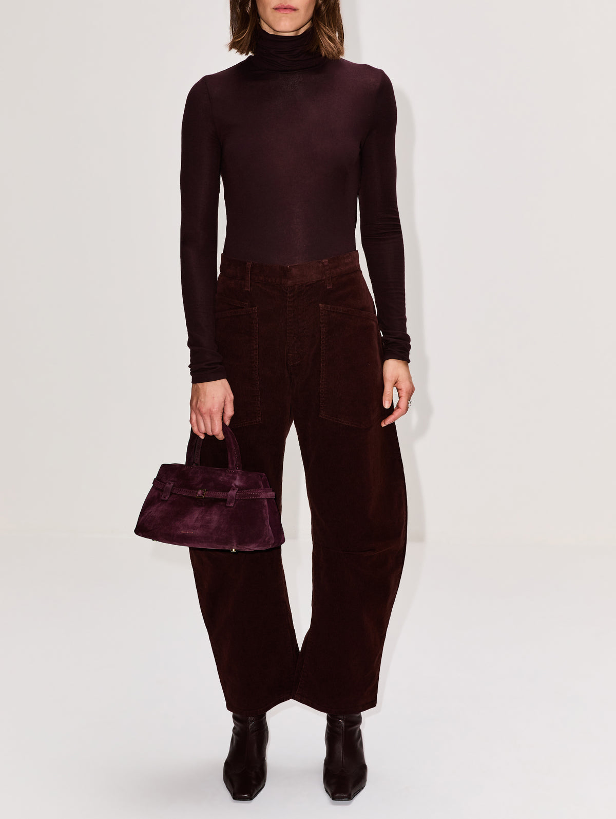 Le Cambon 25 Bag,MANU ATELIER,MERLOT,Image 2