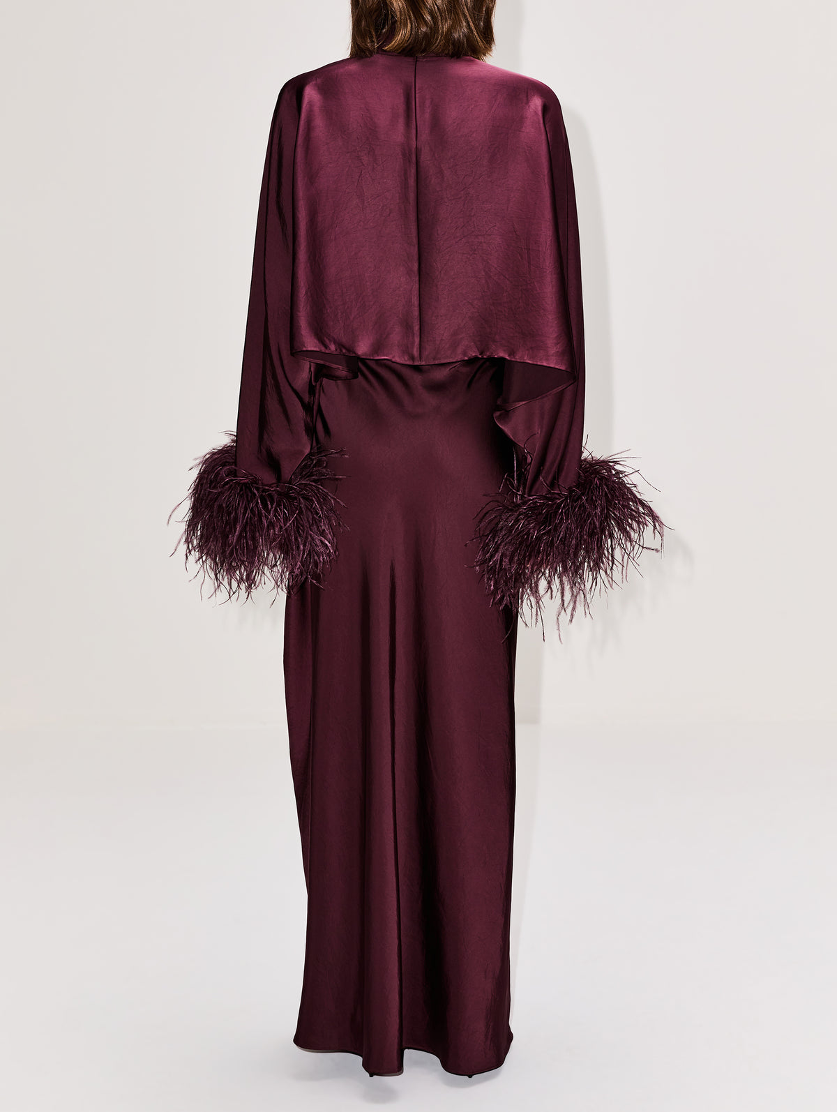 Satin Asymmetric Skirt,LAPOINTE,MULBERRY,Image 4