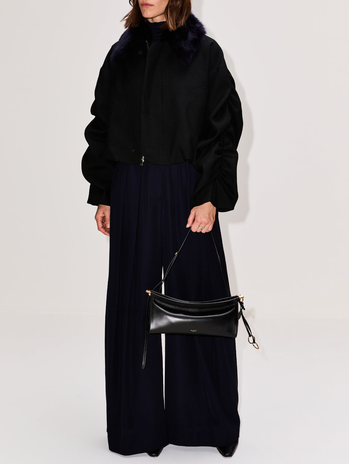 Sanguinetti Bomber Jacket,ANONLYCHILD,BLACK,Image 2