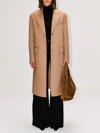 Overcoat,MIU MIU,CAMELLO,Image 2
