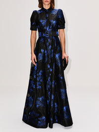 Alexandra Gown,REBECCA VALLANCE,NAVY,Image 2