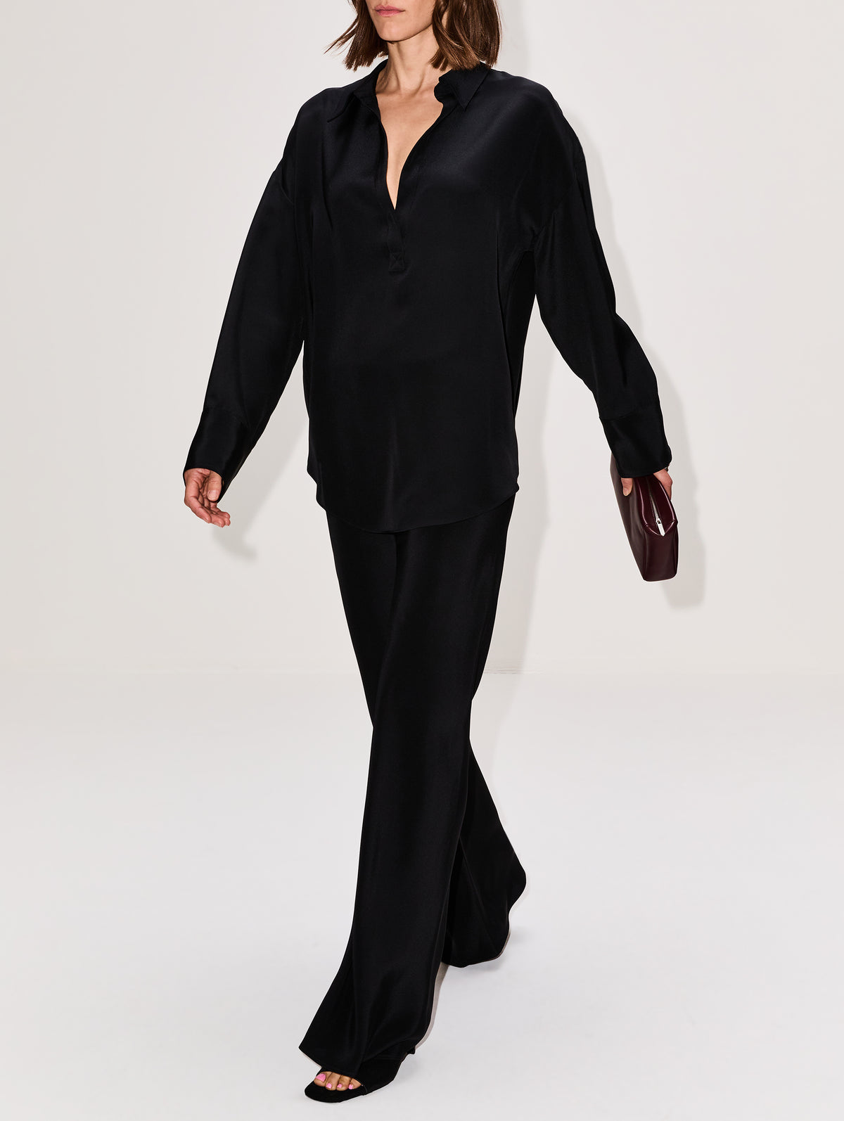 Rio Flare Bias Cut Pant,SABLYN,BLACK,Image 3