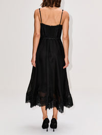 Hypnotic Lace Trim Gown,ZIMMERMANN,BLACK,Image 4