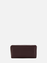 Squared Compact Clutch,THE ROW,BURGUNDY,Image 2