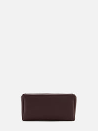 Squared Compact Clutch,THE ROW,BURGUNDY,Image 1