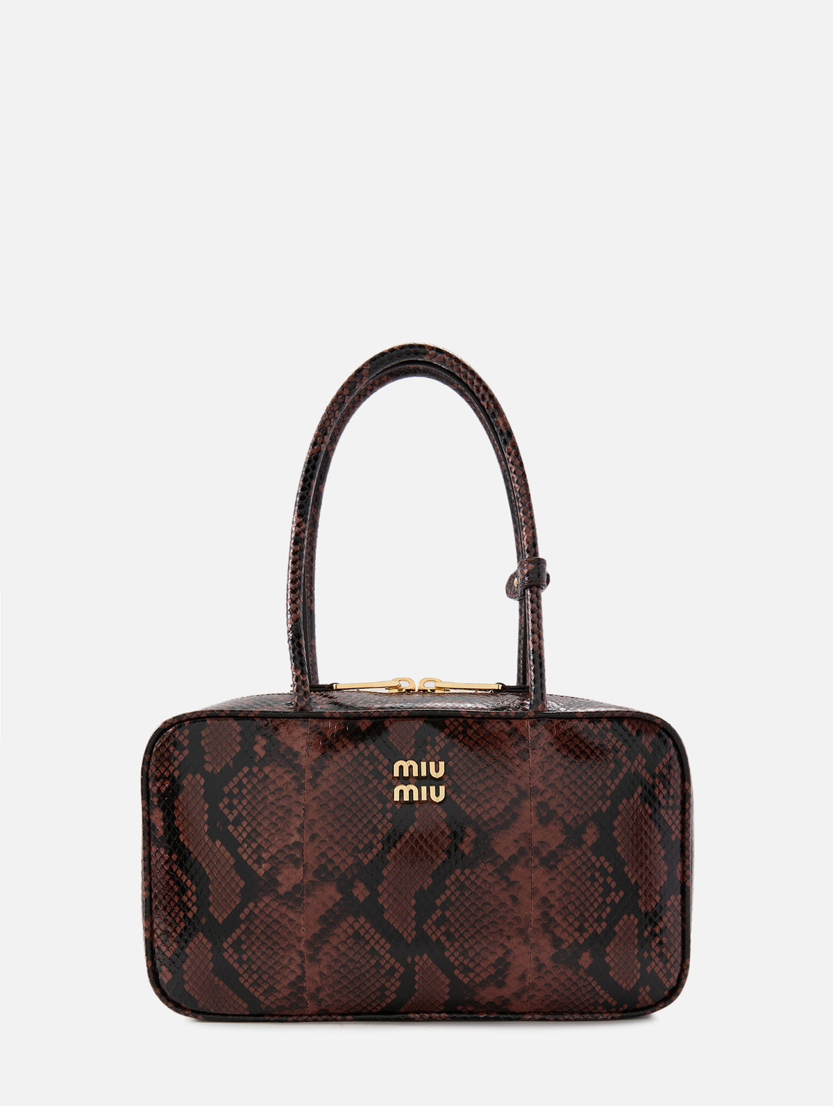 Beau Top Handle Bag,MIU MIU,TABACCO,Image 1