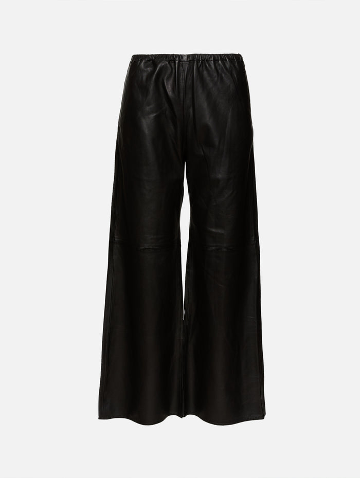 Leather Colby Pant,LA LIGNE,BLACK,Image 1