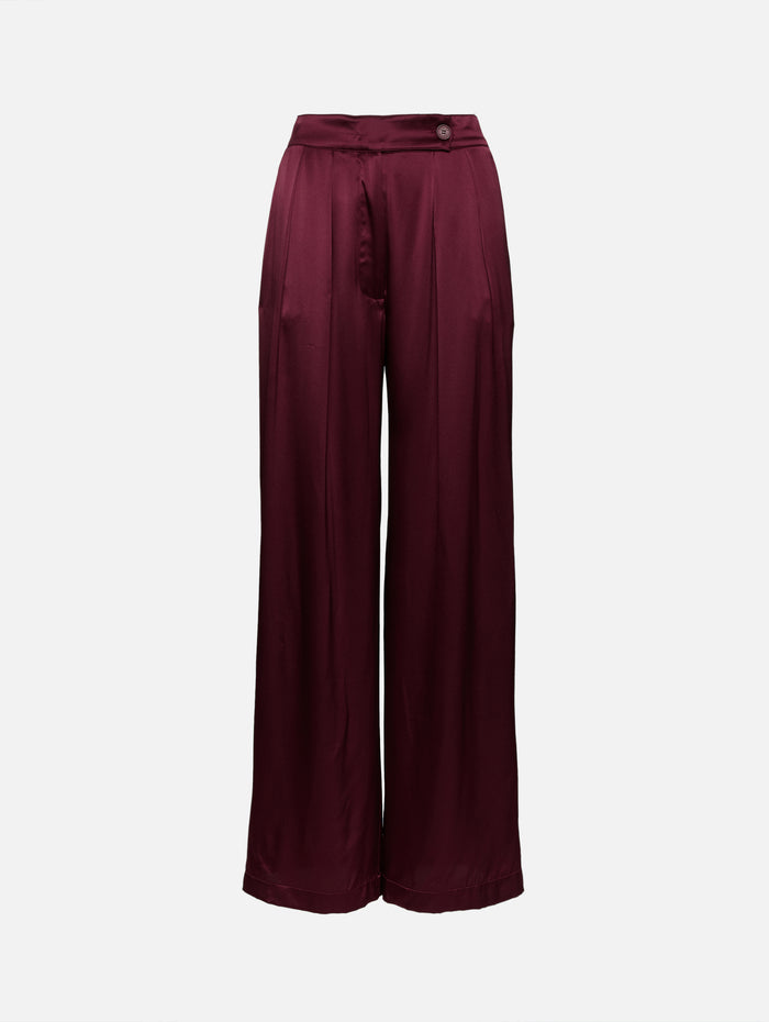 Brooke Pleat Trouser,SABLYN,BORDEAUX,Image 1