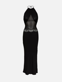 Draped Tulle Column Dress,CHRISTOPHER ESBER,BLACK,Image 1