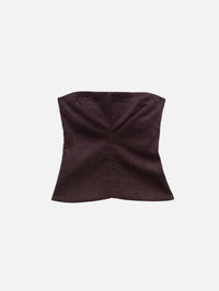 Corduroy Sculpted Bustier Top,CHRISTOPHER ESBER,MALBEC,Image 1