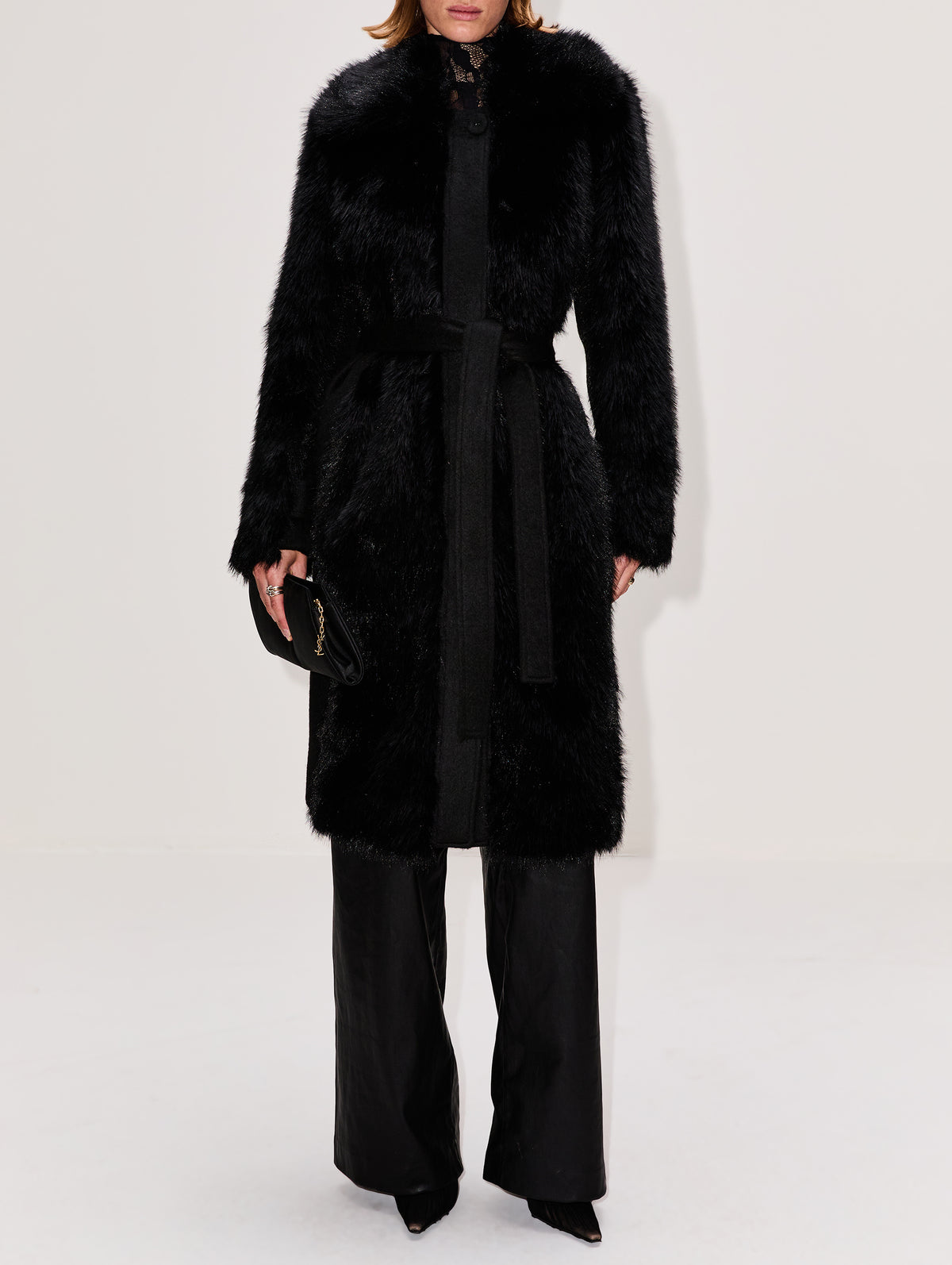 Alpine Coat,LA LIGNE,BLACK,Image 2