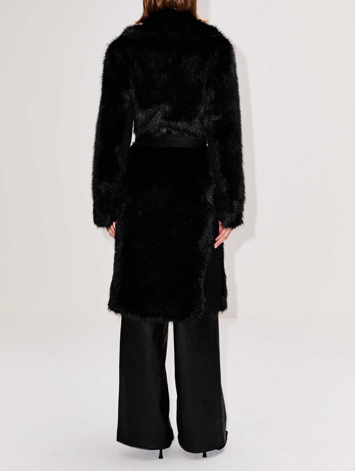 Alpine Coat,LA LIGNE,BLACK,Image 3
