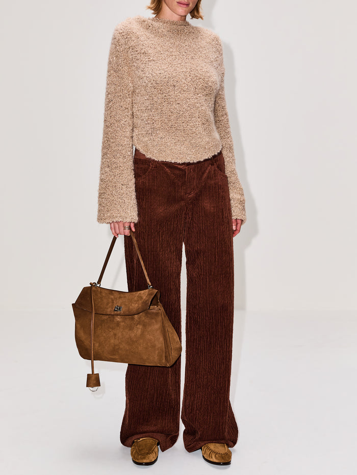 Textured Pant,MAGDA BUTRYM,ORANGE,Image 1