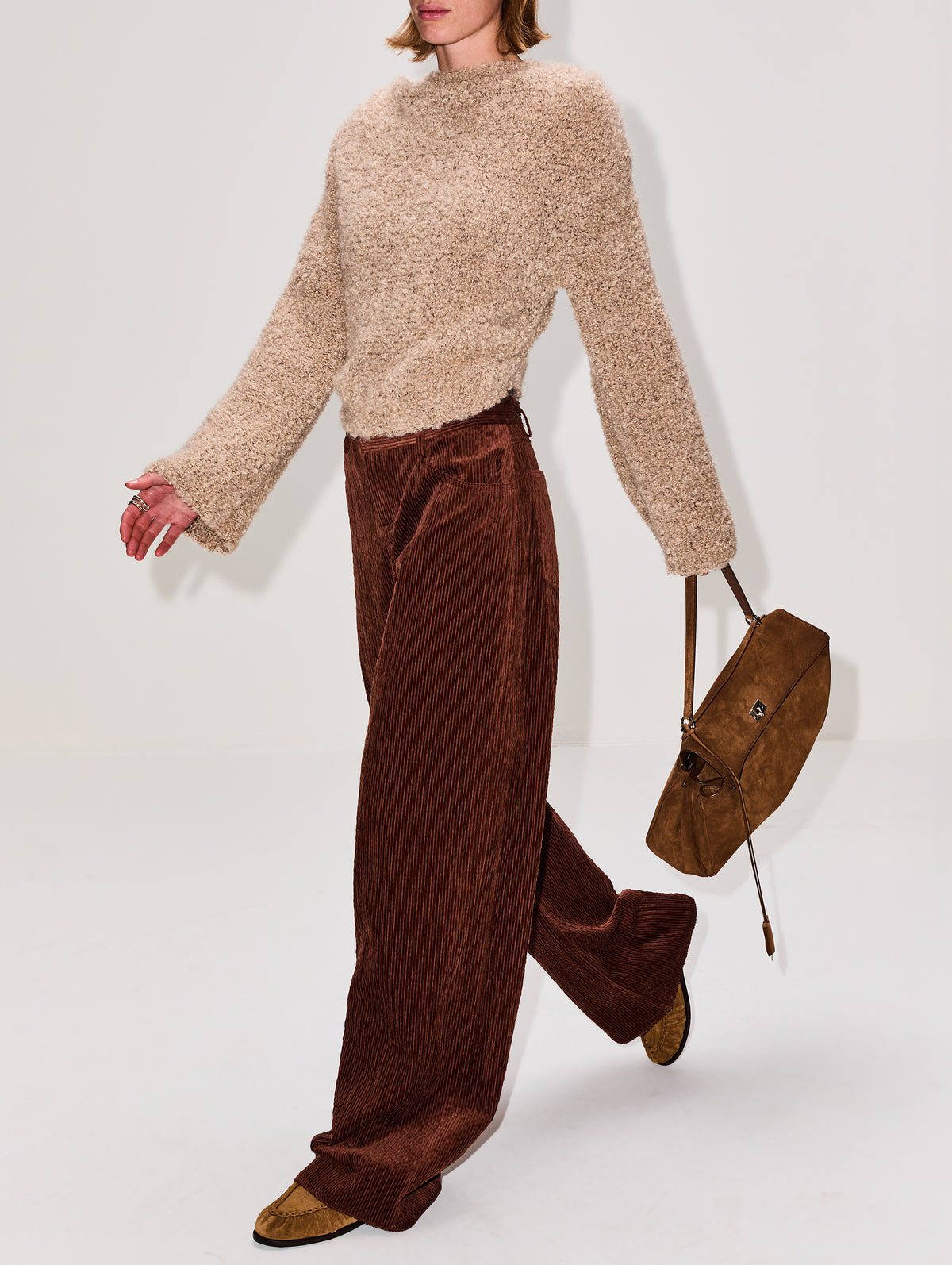 Textured Pant,MAGDA BUTRYM,ORANGE,Image 3