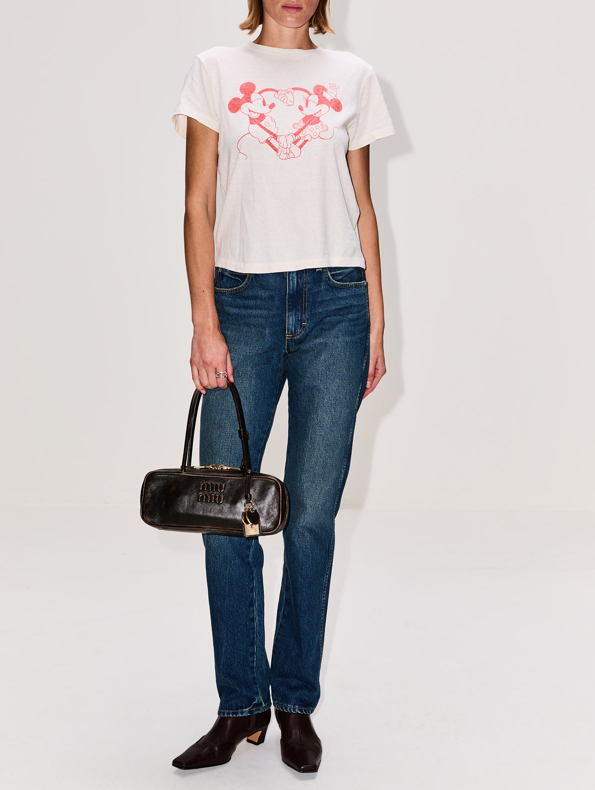 Classic Tee,RE/DONE,VINTAGE WHITE,Image 2