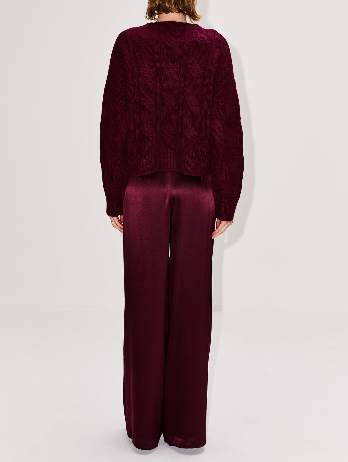 Tristan Cable Knit Sweater,SABLYN,BORDEAUX,Image 3