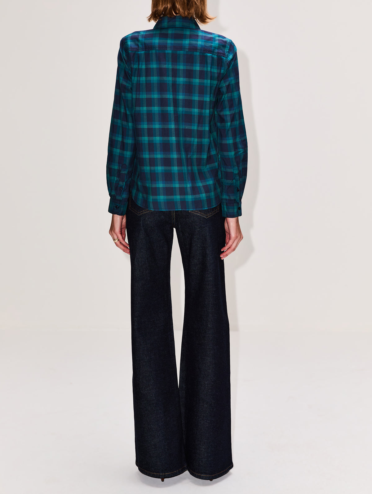 Ava Shirt,BIRDS OF PARADIS BY TROVATA,NOCTURNE PLAID,Image 3