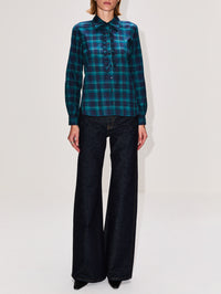 Ava Shirt,BIRDS OF PARADIS BY TROVATA,NOCTURNE PLAID,Image 2