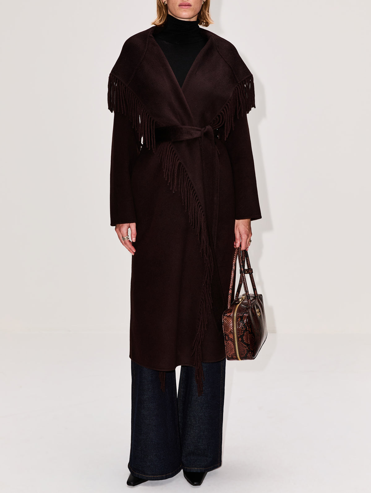 Charli Fringe Hooded Coat,SABLYN,OAK TREE,Image 2