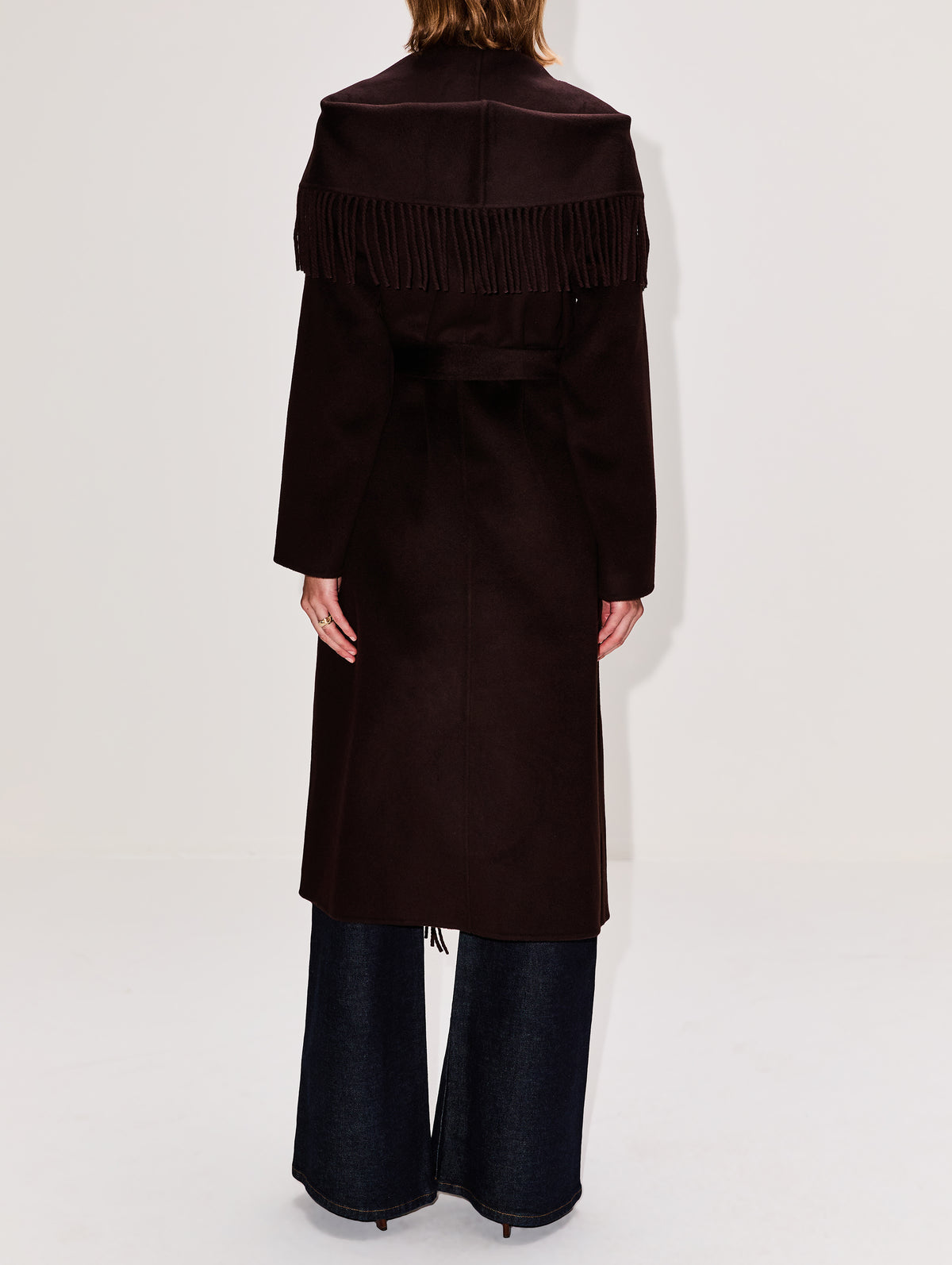 Charli Fringe Hooded Coat,SABLYN,OAK TREE,Image 3