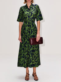 Aster Dress,BIRDS OF PARADIS BY TROVATA,MUTED CANOPY,Image 2