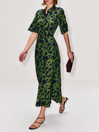 Aster Dress,BIRDS OF PARADIS BY TROVATA,MUTED CANOPY,Image 3