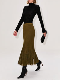 Vera Skirt,ULLA JOHNSON,OLIVE,Image 3