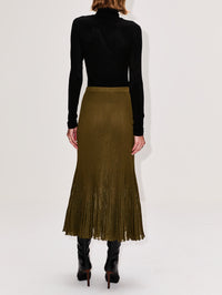 Vera Skirt,ULLA JOHNSON,OLIVE,Image 4
