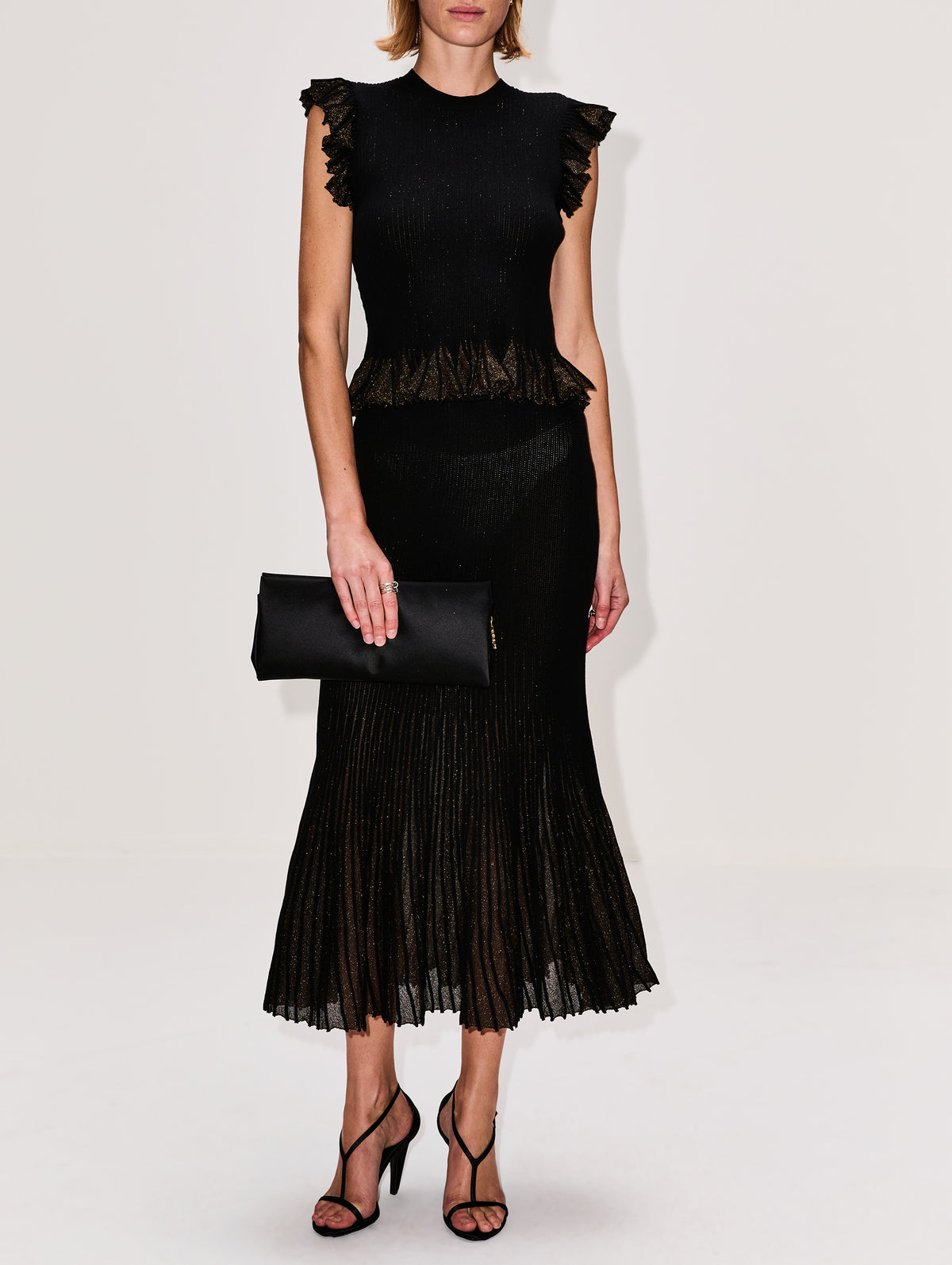 Vera Skirt,ULLA JOHNSON,NOIR,Image 2