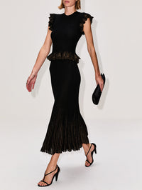 Vera Skirt,ULLA JOHNSON,NOIR,Image 3