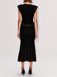 Vera Skirt,ULLA JOHNSON,NOIR,Image 4