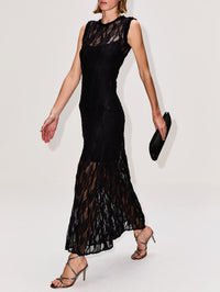 Venus Dress,ULLA JOHNSON,NOIR,Image 3