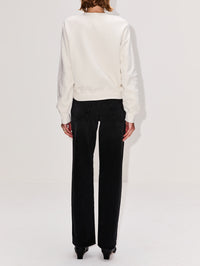 Classic Crewneck Top,RE/DONE,VINTAGE WHITE,Image 3