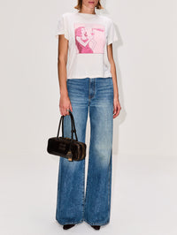 Classic Tee,RE/DONE,VINTAGE WHITE,Image 2