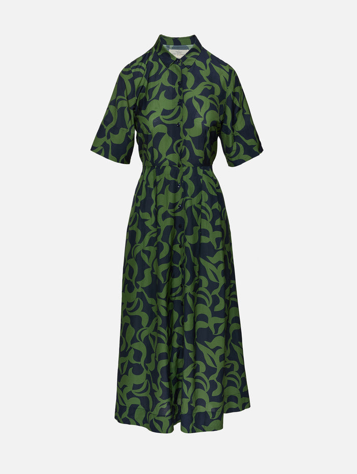 Aster Dress,BIRDS OF PARADIS BY TROVATA,MUTED CANOPY,Image 1