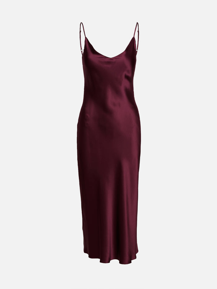 Taylor Bias Cut Dress,SABLYN,BORDEAUX,Image 1