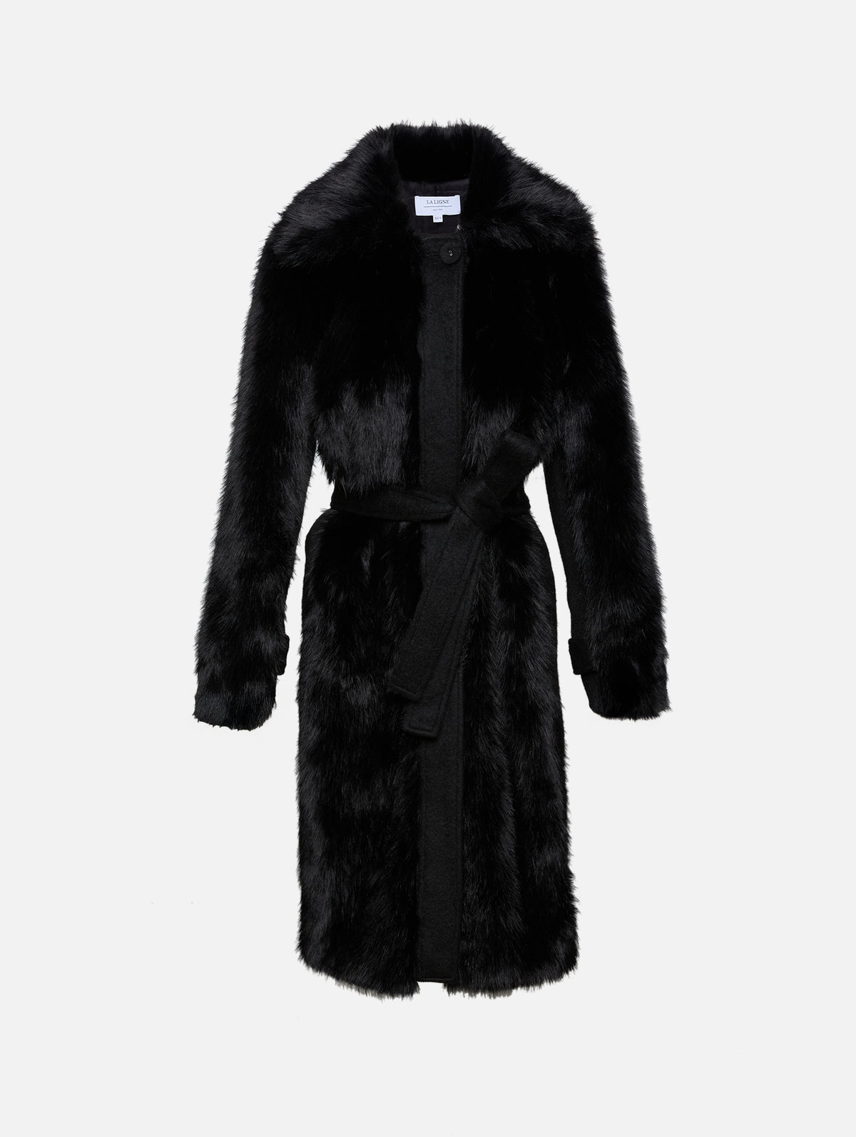 Alpine Coat,LA LIGNE,BLACK,Image 1
