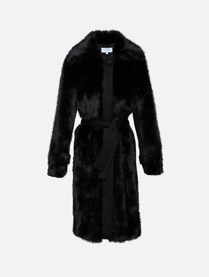 Alpine Coat,LA LIGNE,BLACK,Image 1