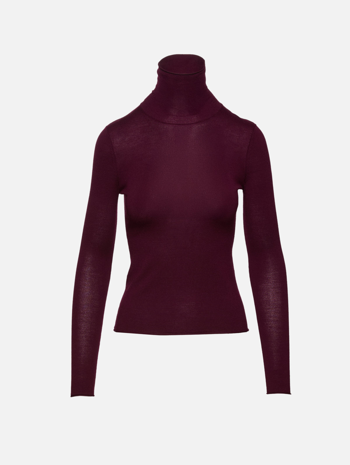 Belle Slim Turtleneck Top,SABLYN,BORDEAUX,Image 1