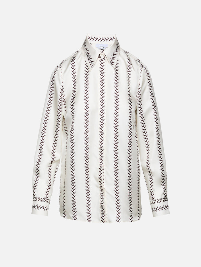 Cruz Shirt,GABRIELA HEARST,IVORY MULTI,Image 1
