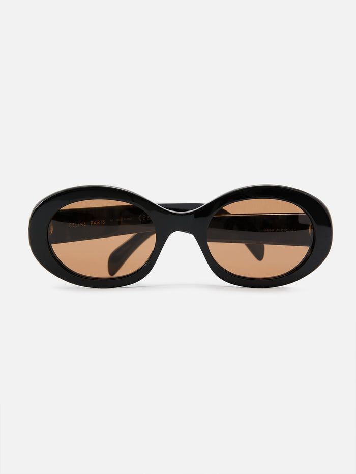 Triomphe Sunglasses,CELINE EYEWEAR,SHINY BLACK,Image 1