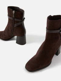Lawton Bootie 65mm,JIMMY CHOO,CHOCOLATE/CHOCOLATE,Image 2