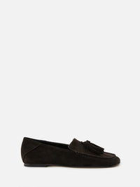 Drew Tassel Loafer,DEAR FRANCES,BROWN SUEDE,Image 1