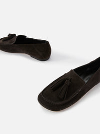 Drew Tassel Loafer,DEAR FRANCES,BROWN SUEDE,Image 2