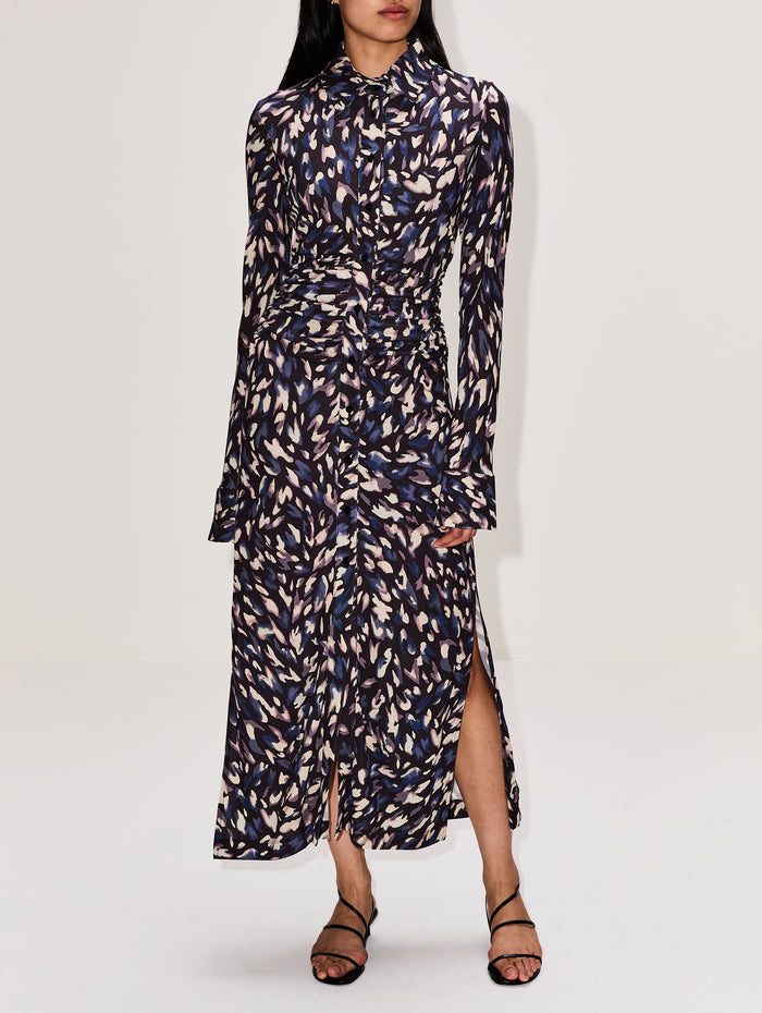 Claudia Dress,ALTUZARRA,BLACK ANIMAL,Image 1