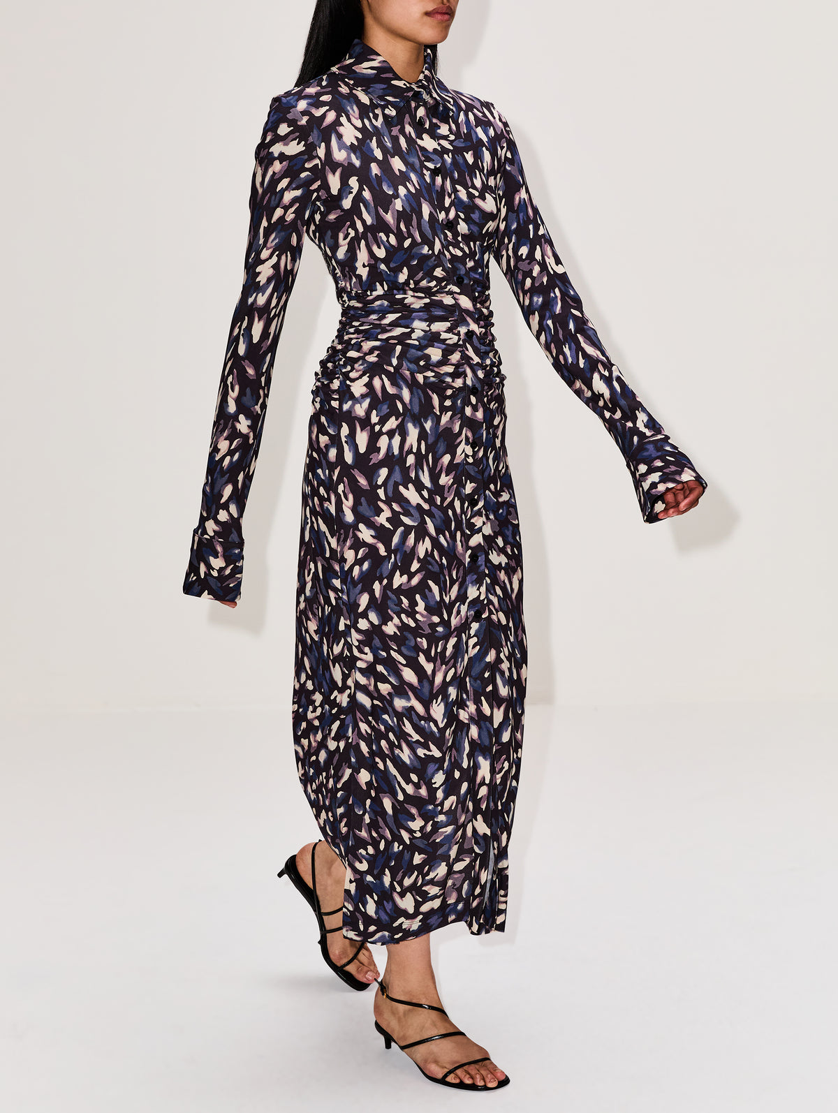 Claudia Dress,ALTUZARRA,BLACK ANIMAL,Image 3