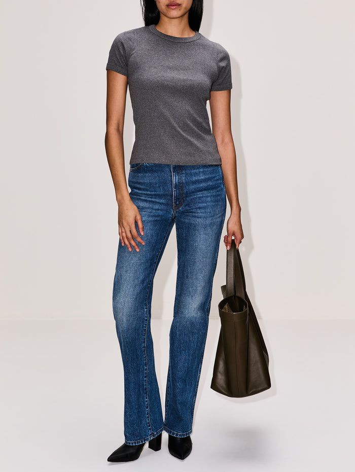 Car Tee,FLORE FLORE,MELEE GREY,Image 1