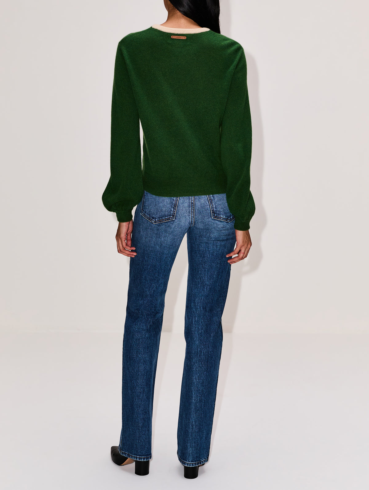 Ryann Sweater,BIRDS OF PARADIS BY TROVATA,GREEN,Image 3