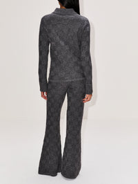 Checkerboard Pant,THE ELDER STATESMAN,GRANITE,Image 3