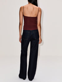 Silk Cami Top,ST AGNI,LIQUEUR,Image 3